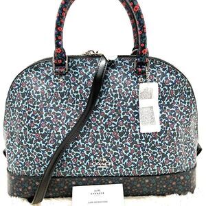 🔥🎁NWT! COACH SIERRA Satchel Handbag Large Ranch Floral Msrp:$395.00